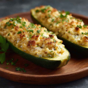 Courgettes Stuffed With Cheese